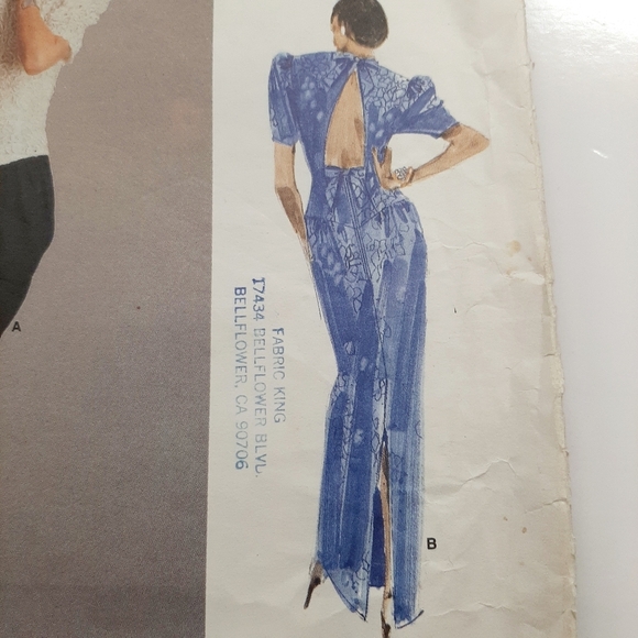 VTG 1988 VOGUE DRESS PATTERN # 2072 - Picture 3 of 7